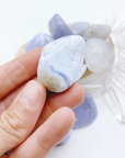 Blue Lace Agate Tumbled Stones