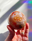 Flower Agate Sphere