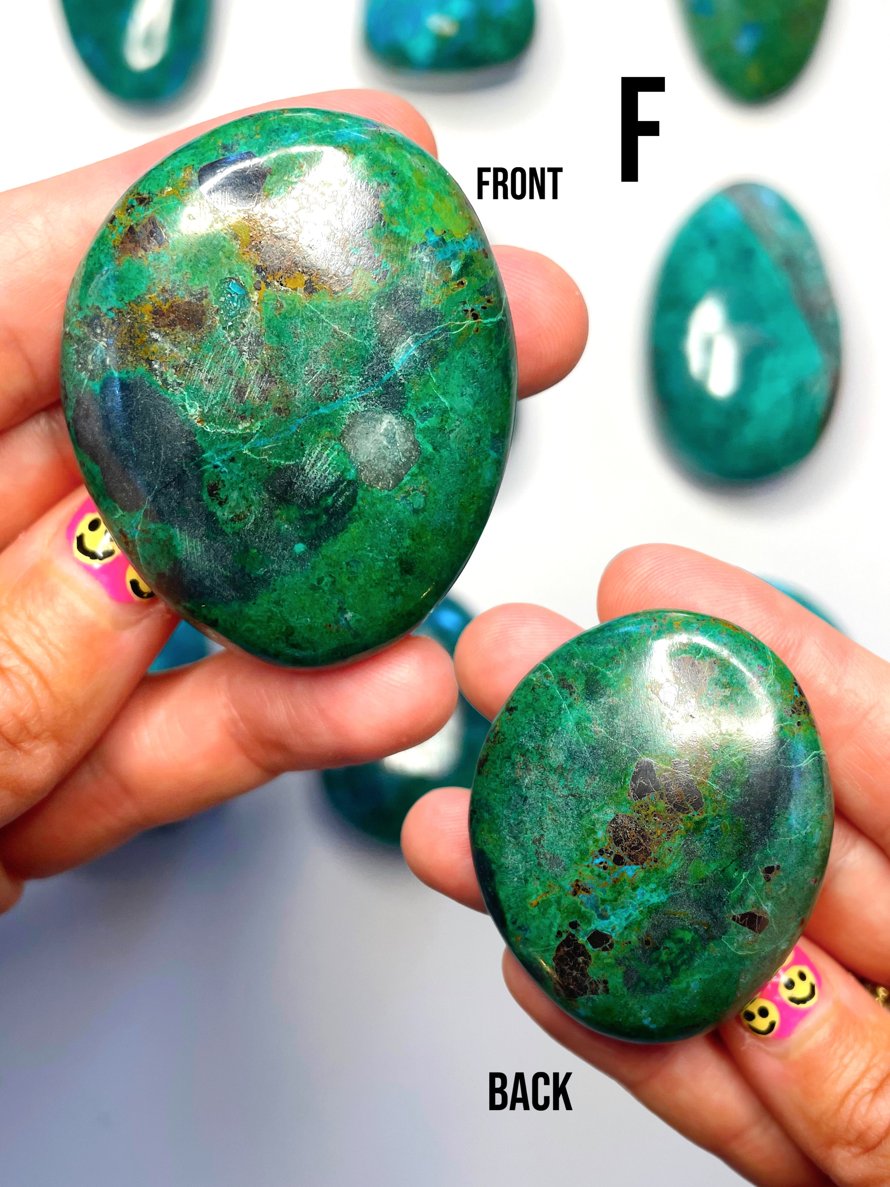 Chrysocolla Palm Stones/Large Tumbles - Baltic Mermaid