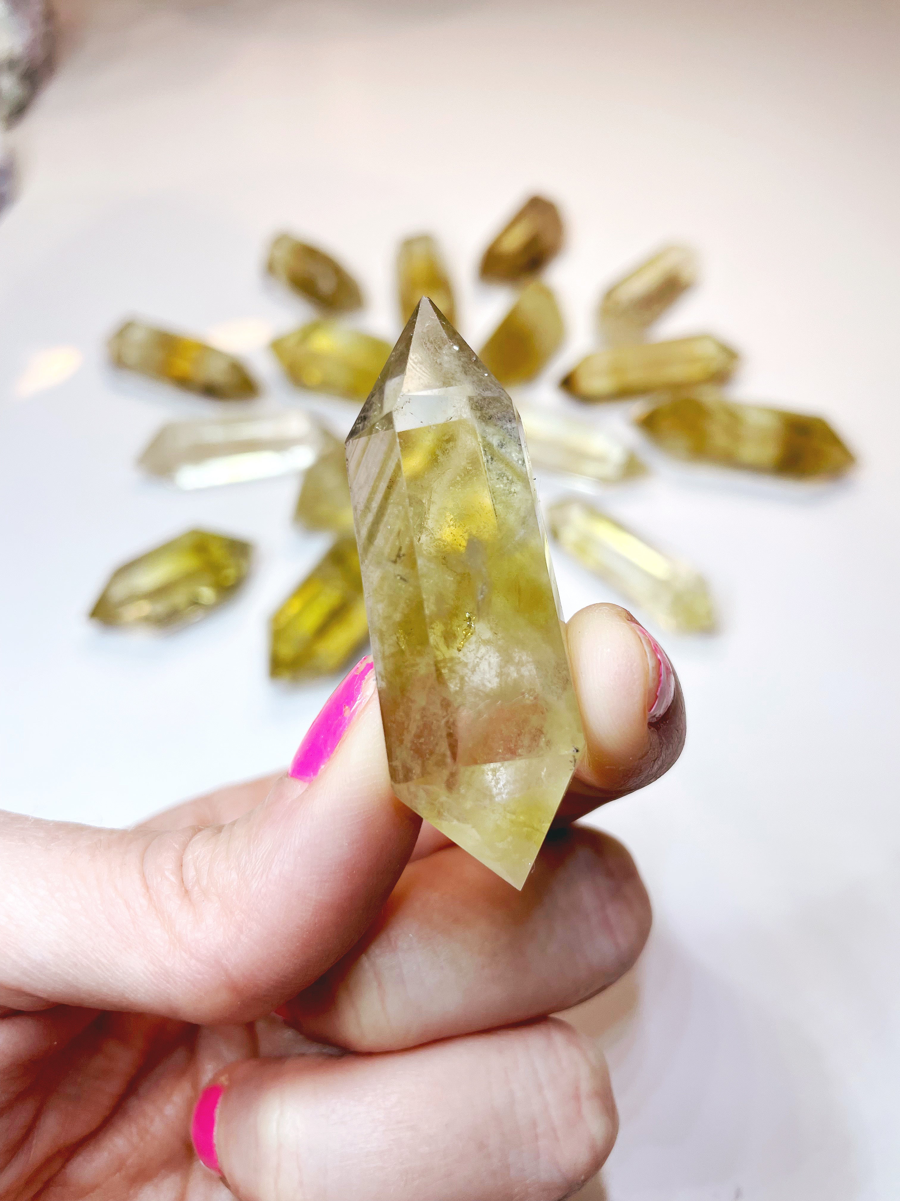 Double Terminated Citrine Point - Baltic Mermaid