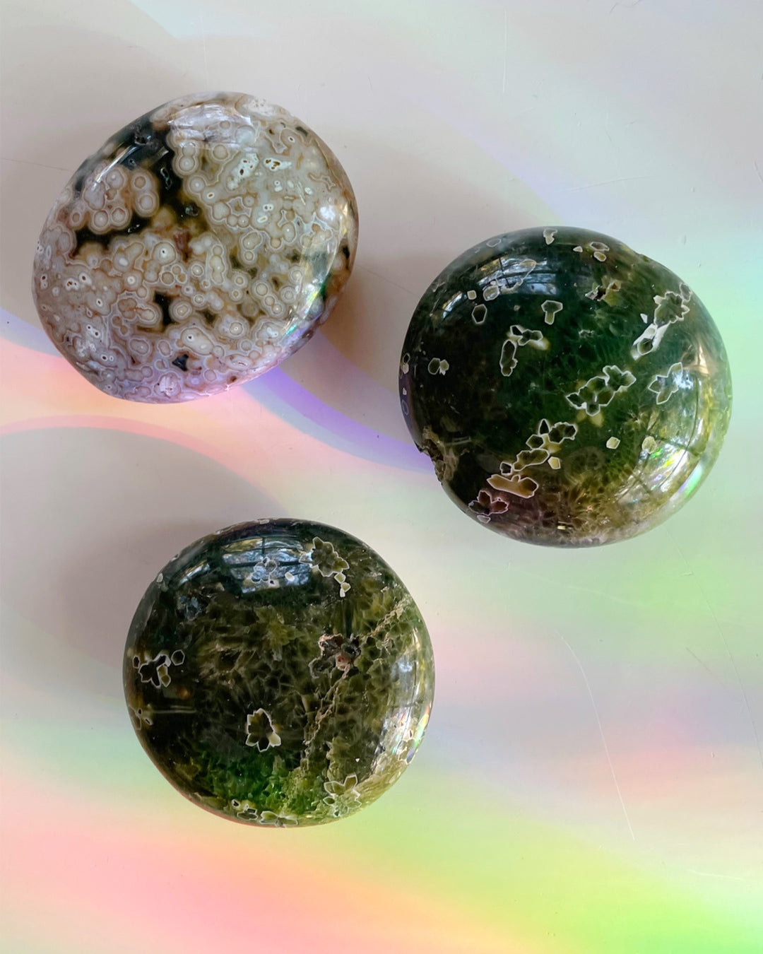 Ocean Jasper Palm Stones 7th Vein - Baltic Mermaid