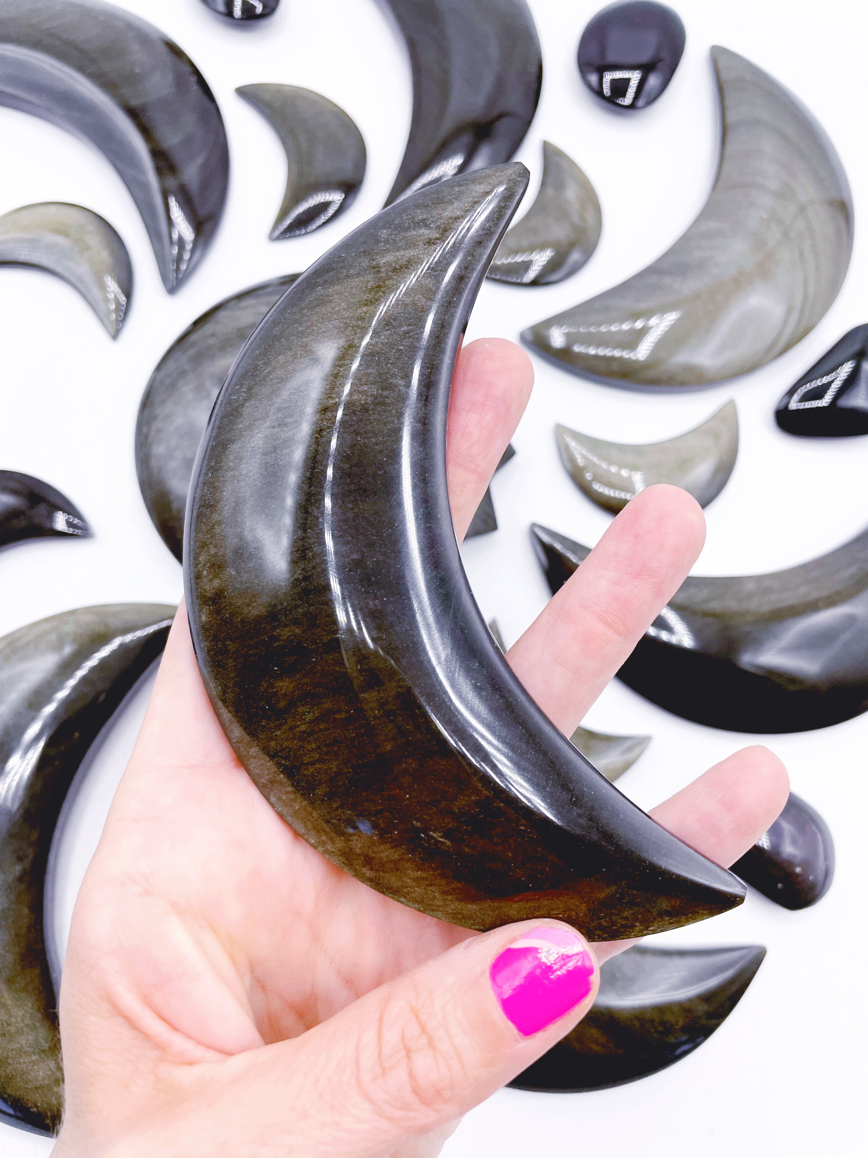 Gold Sheen Obsidian Moons - Baltic Mermaid
