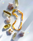 Brooklyn - Unpolished Amber Necklace