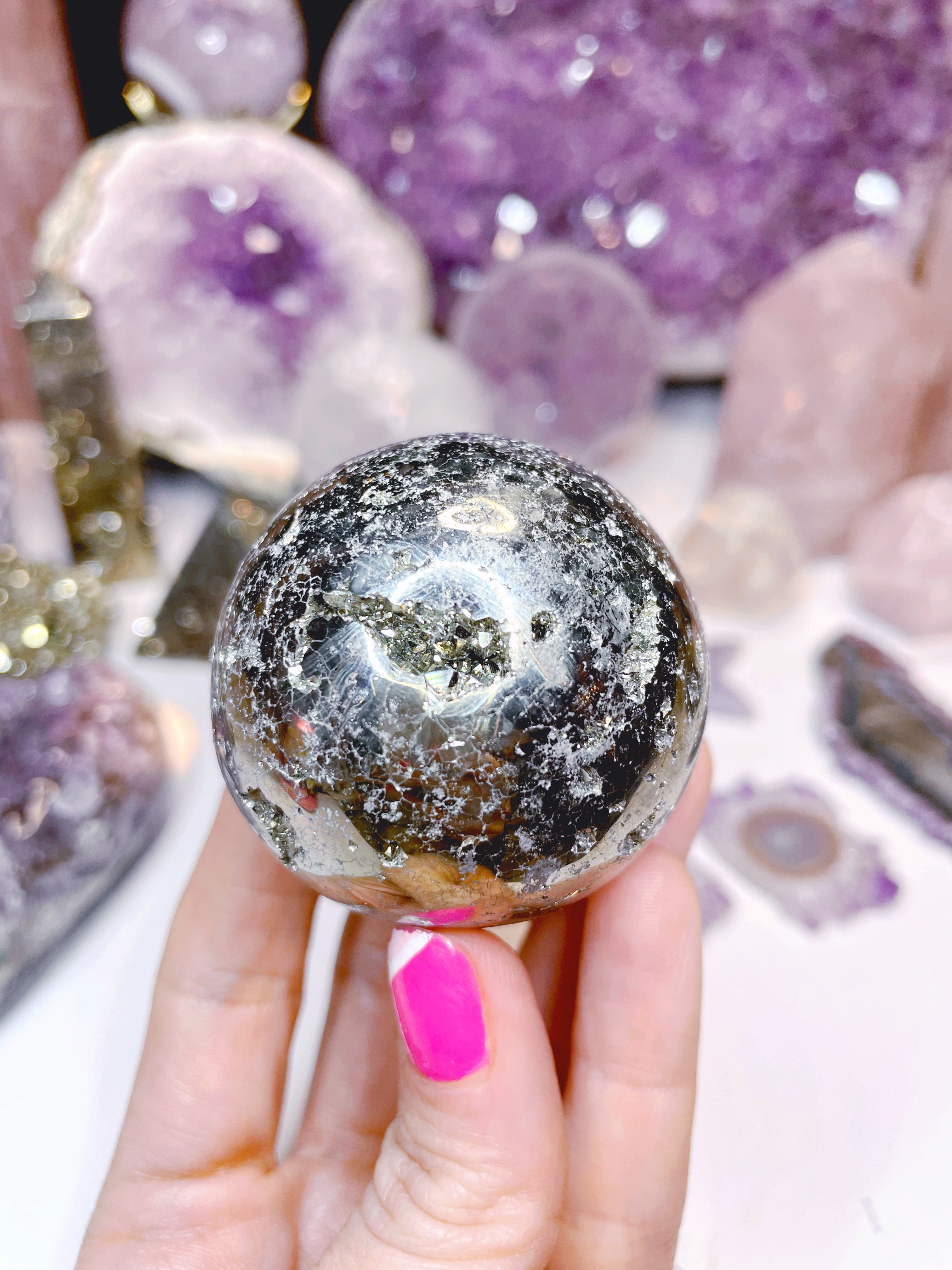 Pyrite Sphere - Baltic Mermaid