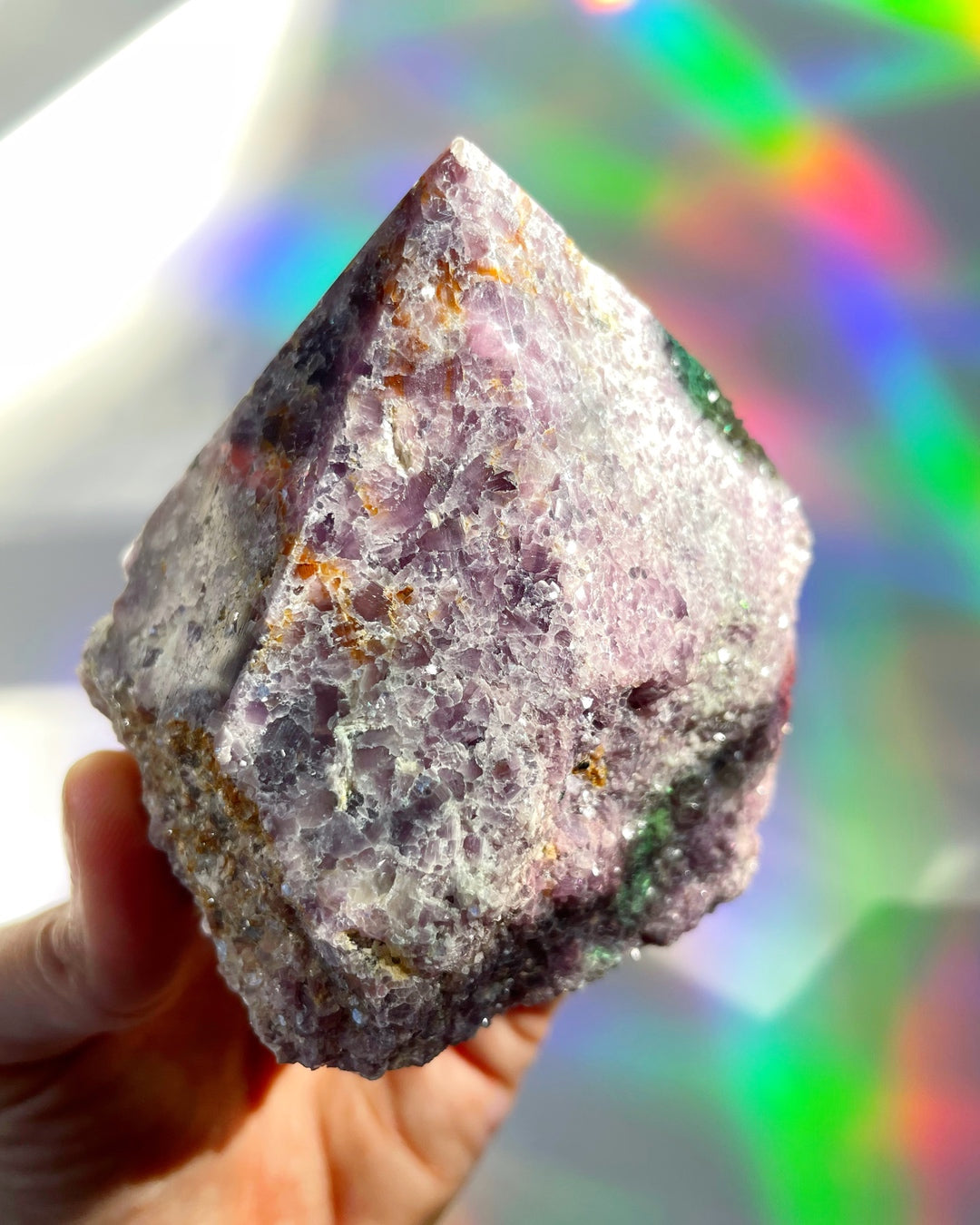 Lepidolite Semi Polished Point