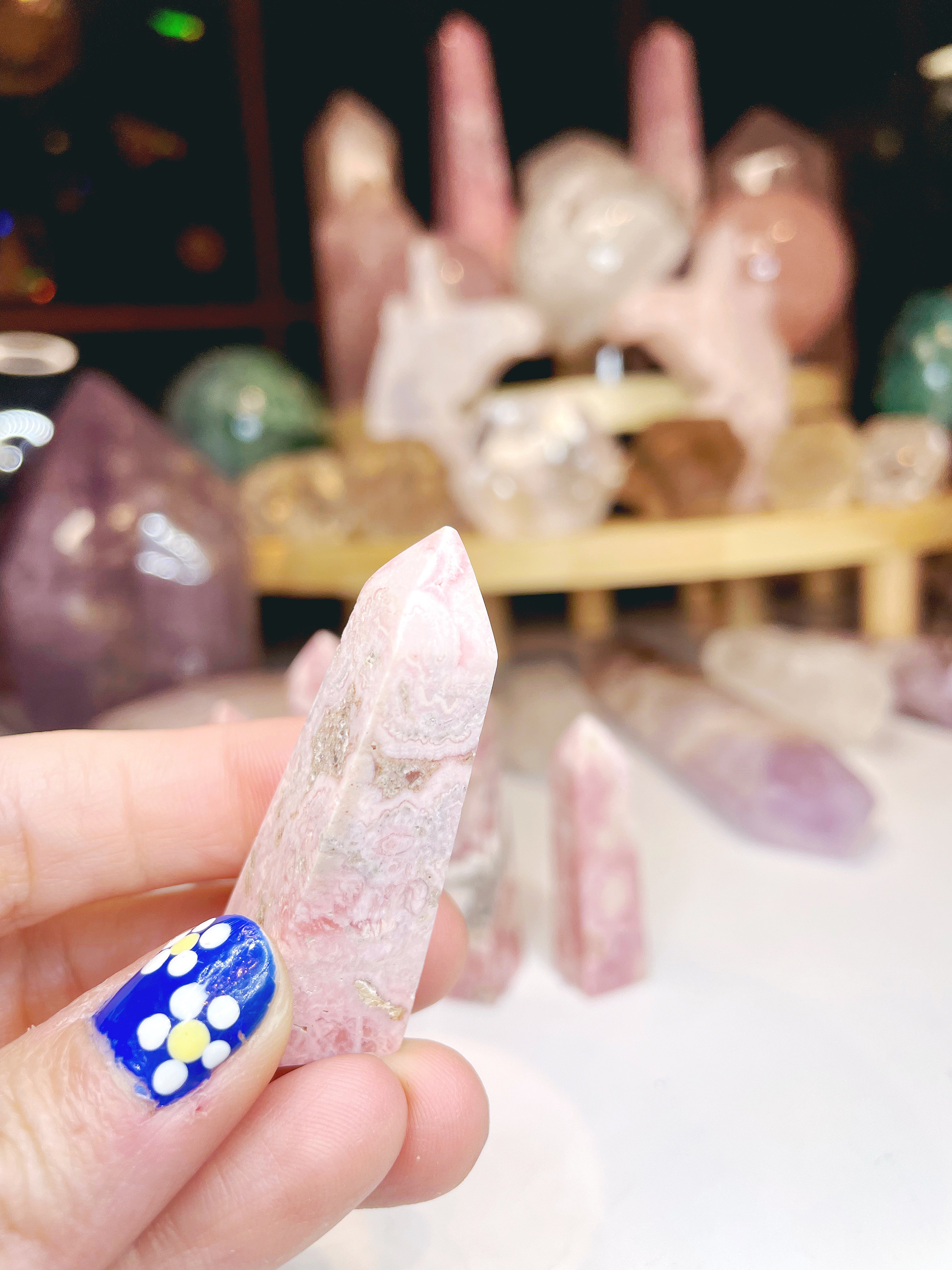 Rhodochrosite Obelisk - Baltic Mermaid