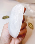 Selenite Crescent Moon Dish - Small