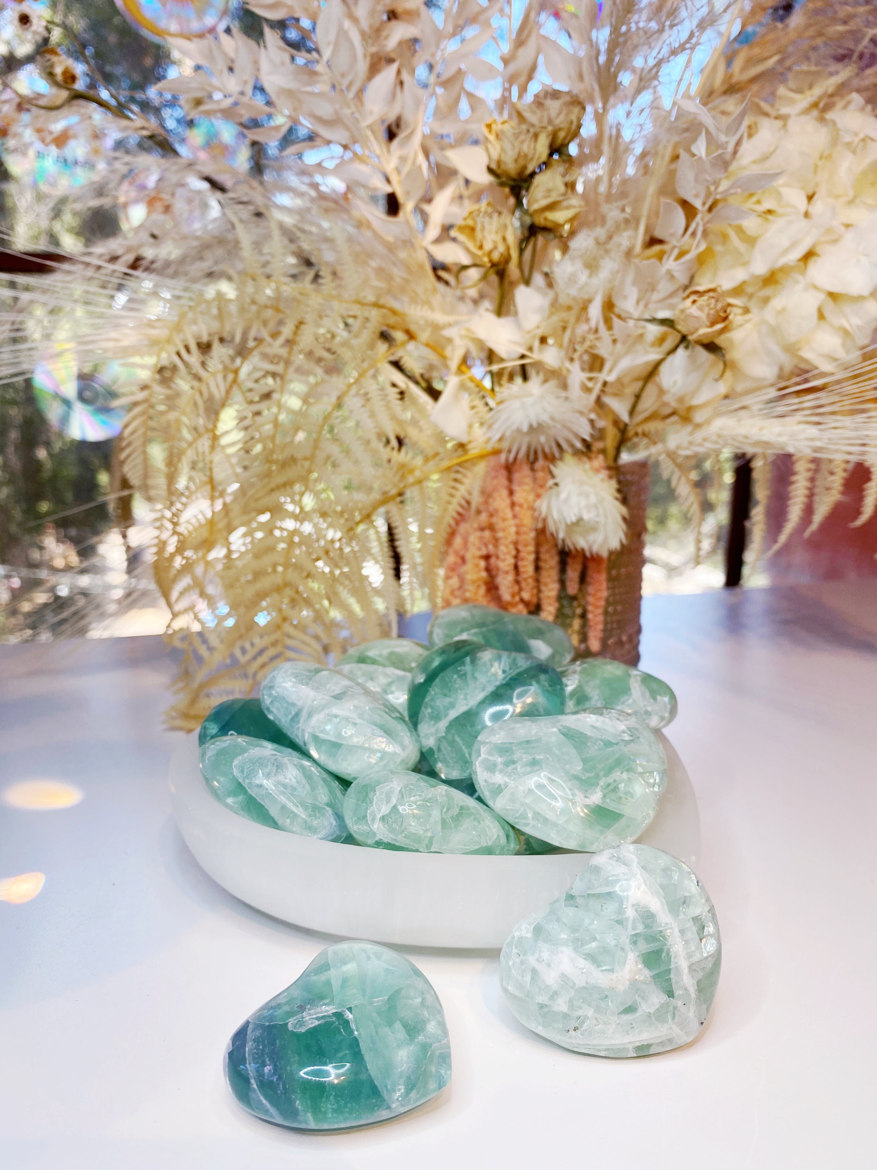 Fluorite Hearts - Baltic Mermaid